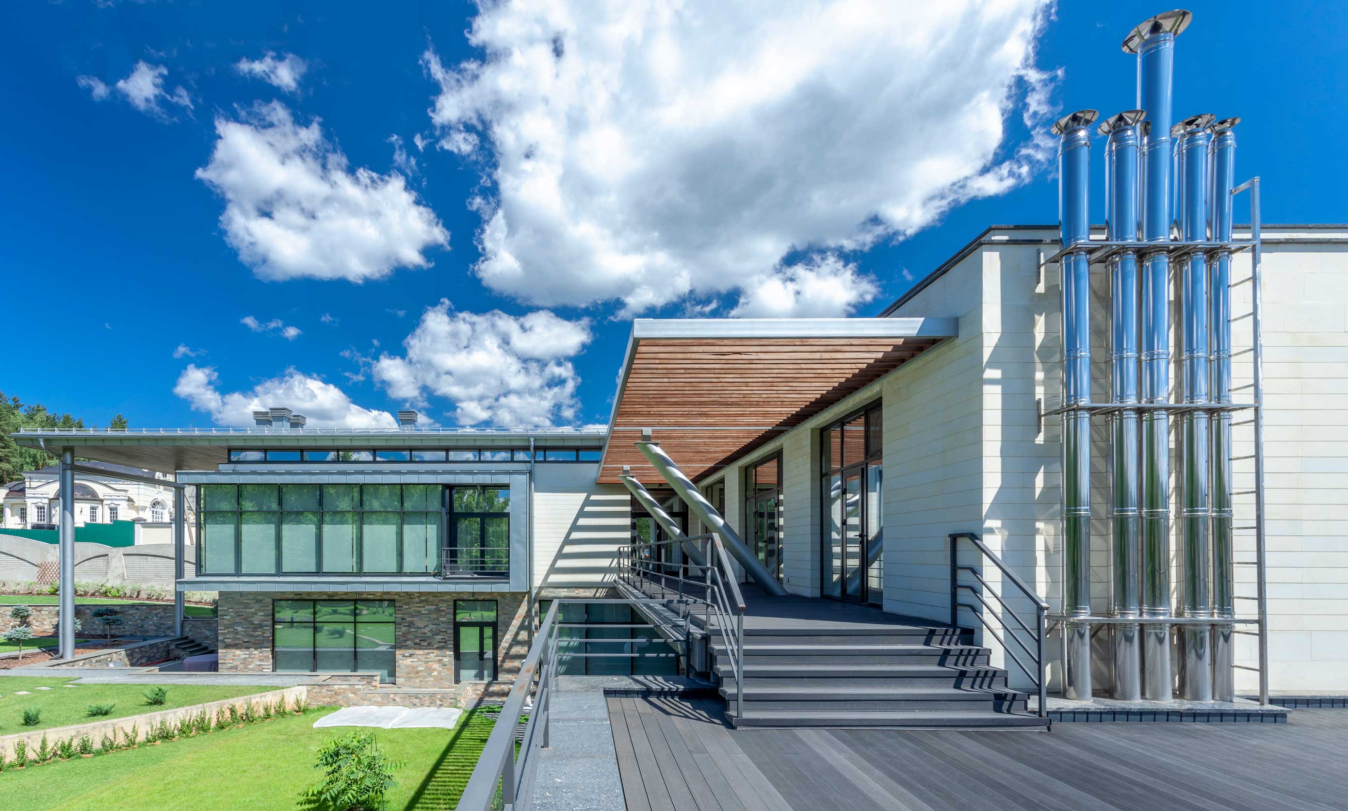 Fotografía arquitectónica del exterior de un proyecto residencial